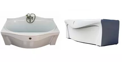 Экран под ванну «Фэма» Франческа белый/бронза правый