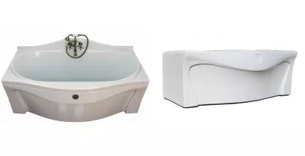 Экран под ванну «Фэма» Франческа белый/бронза левый