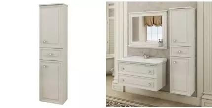 Пенал «Comforty» Феррара 40 подвесной белый универсальный Пенал «Comforty» Феррара 40 подвесной белый универсальный