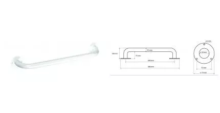 Поручень «Bemeta» Help 301100604 на стену белый Поручень «Bemeta» Help 301100604 на стену белый