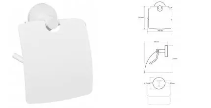 Держатель для туалетной бумаги «Bemeta» White 104112014 на стену белый