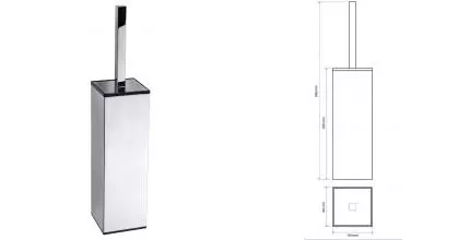 Ёршик для унитаза «Bemeta» Via 135913091 напольный хром Ёршик для унитаза «Bemeta» Via 135913091 напольный хром