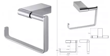Держатель для туалетной бумаги «Bemeta» Via 135012222 на стену хром Держатель для туалетной бумаги «Bemeta» Via 135012222 на стену хром