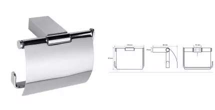 Держатель для туалетной бумаги «Bemeta» Via 135012012 на стену хром Держатель для туалетной бумаги «Bemeta» Via 135012012 на стену хром