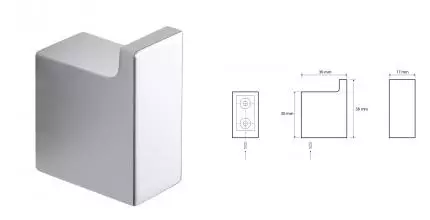Крючок «Bemeta» Via 135006012 на стену хром Крючок «Bemeta» Via 135006012 на стену хром