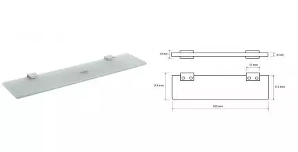 Полка в ванну «Bemeta» Via 135002352 на стену хром Полка в ванну «Bemeta» Via 135002352 на стену хром