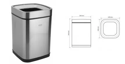 Мусорное ведро «Bemeta» Hotel 137115225 9 л хром Мусорное ведро «Bemeta» Hotel 137115225 9 л хром