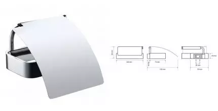 Держатель для туалетной бумаги «Bemeta» Solo 139112012 на стену хром