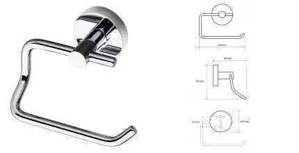 Держатель для туалетной бумаги «Bemeta» Omega 104112042R на стену хром