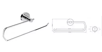 Полотенцедержатель «Bemeta» Omega 146403152 на стену хром