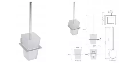 Ёршик для унитаза «Bemeta» Plaza 118113012 на стену хром Ёршик для унитаза «Bemeta» Plaza 118113012 на стену хром