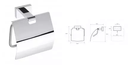 Держатель для туалетной бумаги «Bemeta» Plaza 118112012 на стену хром Держатель для туалетной бумаги «Bemeta» Plaza 118112012 на стену хром