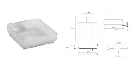 Мыльница «Bemeta» Plaza 118108022 на стену хром