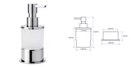Дозатор для мыла «Bemeta» Omega 138109161 на стол, на раковину хром