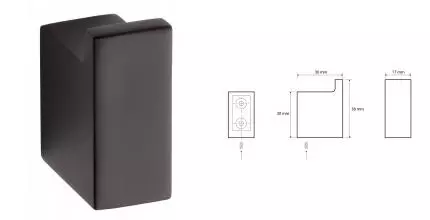 Крючок «Bemeta» Nero 135006010 на стену чёрный Крючок «Bemeta» Nero 135006010 на стену чёрный