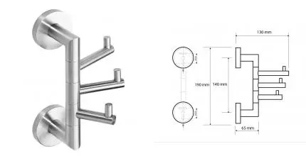 Крючок «Bemeta» Neo 104206075 на стену хром