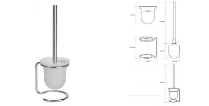 Ёршик для унитаза «Bemeta» Neo 104113105 напольный хром