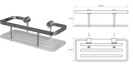 Мыльница «Bemeta» Cytro 146208406 на стену хром