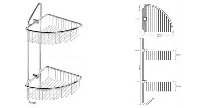 Полка в ванну «Bemeta» Cytro 146208232 на стену хром