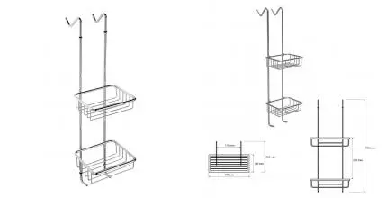 Полка в ванну «Bemeta» Cytro 104702172 навесной хром