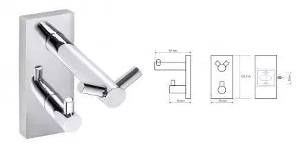 Крючок «Bemeta» Beta 132405222 на стену хром