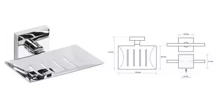 Мыльница «Bemeta» Beta 132208082 на стену хром