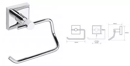 Держатель для туалетной бумаги «Bemeta» Beta 132112042 на стену хром