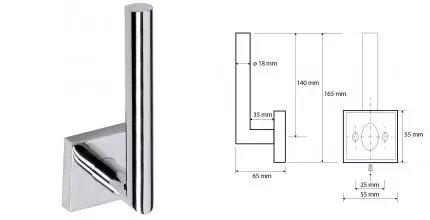 Держатель для туалетной бумаги «Bemeta» Beta 132112032 на стену хром