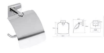 Держатель для туалетной бумаги «Bemeta» Beta 132112012 на стену хром