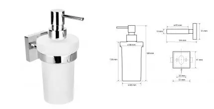 Дозатор для мыла «Bemeta» Beta 132109017 на стену хром