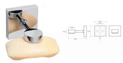 Мыльница «Bemeta» Beta 132108202 на стену хром