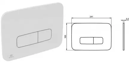 Кнопка смыва «Ideal Standard» Prosys Oleas белая