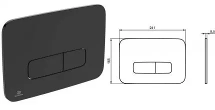 Кнопка смыва «Ideal Standard» Prosys Oleas черная