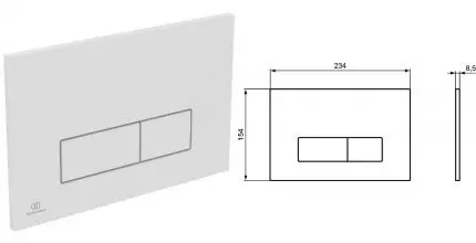 Кнопка смыва «Ideal Standard» Prosys Oleas белая