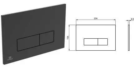 Кнопка смыва «Ideal Standard» Prosys Oleas черная