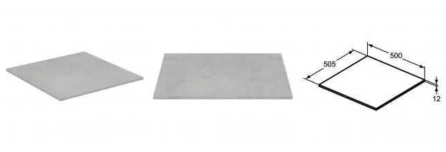 ADAPTO столешница 50 см без выреза, с крепежом · Ideal Standard, U8412FX