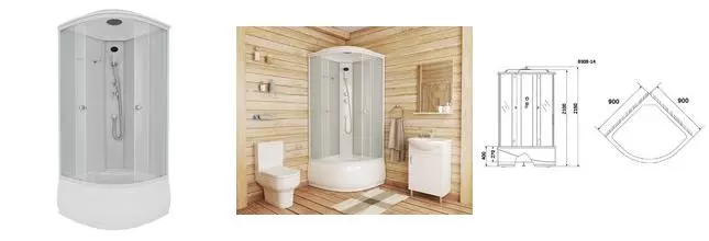 Душевая кабина «Niagara» NG- 8308-14 90/90 высокий поддон матовая/белая Душевая кабина «Niagara» NG- 8308-14 90/90 высокий поддон матовая/белая