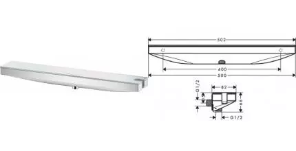 Подключение для душевого шланга «Hansgrohe» FixFit Porter 26858000 с держателем для лейки хром Подключение для душевого шланга «Hansgrohe» FixFit Porter 26858000 с держателем для лейки хром