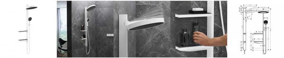 26842700 HG Rainfinity Showerpipe 360 1jet душевая система · Rainfinity, Hansgrohe, 26842700