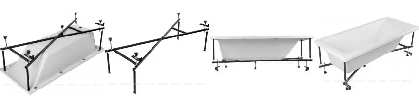 Каркас под ванну сварной «Aquanet» Bright 180/180