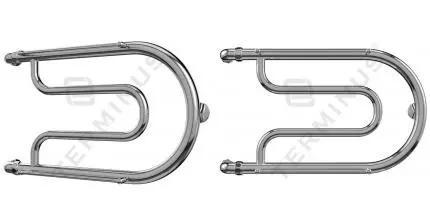 Водяной полотенцесушитель «Terminus» Фокстрот 70/35 хром с полкой универсальный