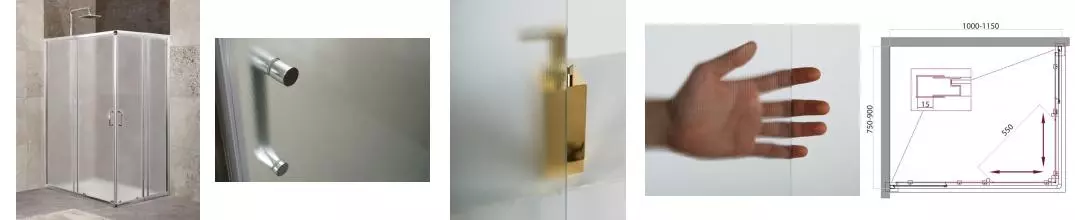 Душевой угол-ограждение «Belbagno» UNIQUE-AH-2-100/115-75/90-P-Cr матовый/хром без поддона универсальный Душевой угол-ограждение «Belbagno» UNIQUE-AH-2-100/115-75/90-P-Cr матовый/хром без поддона универсальный