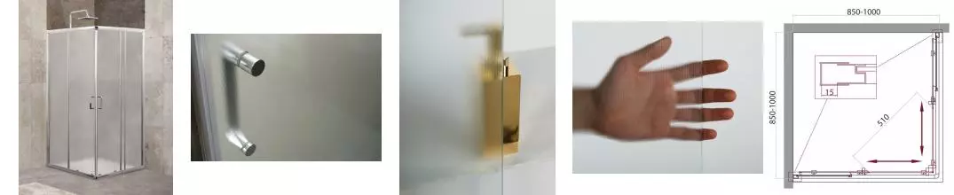 Душевой угол-ограждение «Belbagno» UNIQUE-A-2-85/100-P-Cr матовый/хром без поддона Душевой угол-ограждение «Belbagno» UNIQUE-A-2-85/100-P-Cr матовый/хром без поддона
