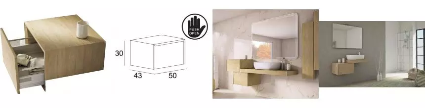 Подвесной шкаф «Cezares» Tavolone 50 подвесной Rovere tabacco Подвесной шкаф «Cezares» Tavolone 50 подвесной Rovere tabacco
