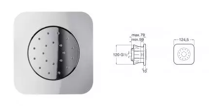 Душевая форсунка «Roca» 75B3778C00 хром