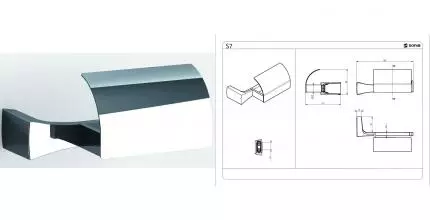 Держатель для туалетной бумаги «Sonia» S7 131853 на стену хром