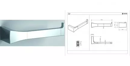 Держатель для туалетной бумаги «Sonia» S7 131884 на стену хром