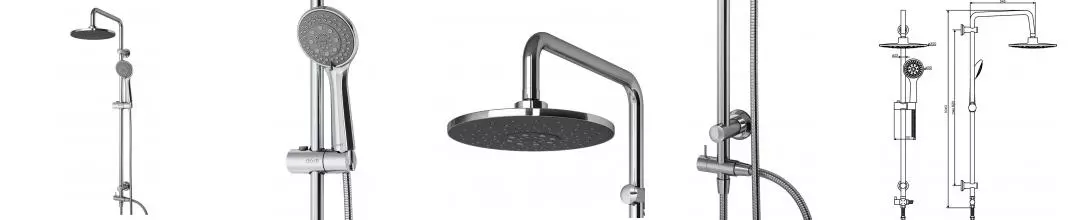 Душевая стойка «Dorff» Norma D0710000 хром Душевая стойка «Dorff» Norma D0710000 хром