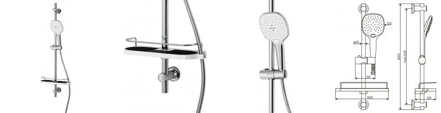 Душевой гарнитур «Dorff» Prime D0140000 хром Душевой гарнитур «Dorff» Prime D0140000 хром