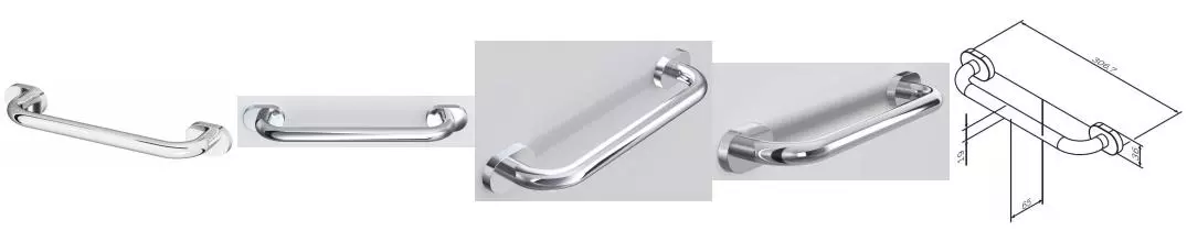 Поручень «Am.Pm» Sense L A7432500 на стену хром